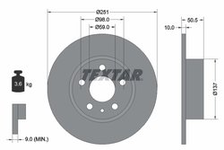 DISC FRANA TEXTAR 92046903 - Compatibil cu ALFA ROMEO, LANCIA
