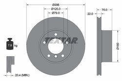 DISC FRANA TEXTAR 92075005 - Compatibil cu BMW