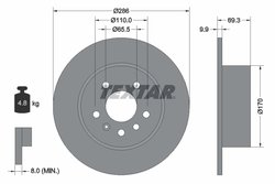 DISC FRANA TEXTAR 92075703 - Compatibil cu CHEVROLET, HOLDEN, OPEL, SAAB, VAUXHALL