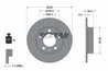 DISC FRANA TEXTAR 92082503 - Compatibil cu AUDI, SEAT, SKODA, SKODA (SVW), VW, VW (FAW), VW (SVW), ZHONGHUA (BRILLIANCE)