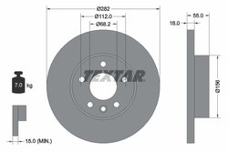 DISC FRANA TEXTAR 92083703 - Compatibil cu VW