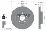 DISC FRANA TEXTAR 92083505 - Compatibil cu AUDI, VW