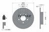 DISC FRANA TEXTAR 92092103 - Compatibil cu CHEVROLET, HOLDEN, OPEL, SATURN, SUBARU, VAUXHALL