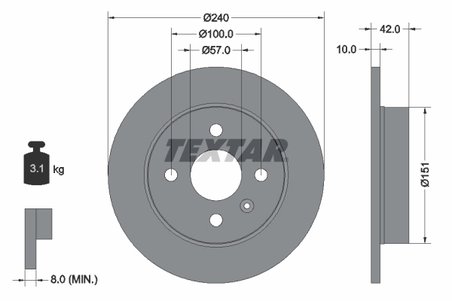 Disc frana Textar 92092003