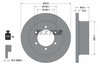DISC FRANA TEXTAR 92093100 - Compatibil cu MITSUBISHI, MITSUBISHI (BJC)