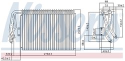 Evaporator aer conditionat Nissens 92097