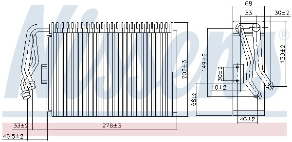 Evaporator aer conditionat Nissens 92097