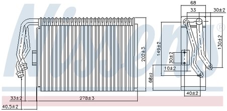 Evaporator aer conditionat Nissens 92097