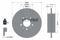 DISC FRANA TEXTAR 92097800 - Compatibil cu VOLVO