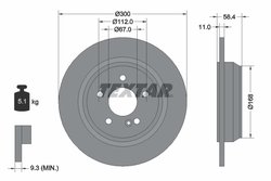 DISC FRANA TEXTAR 92099403 - Compatibil cu MERCEDES-BENZ