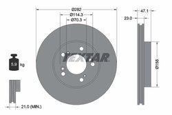 DISC FRANA TEXTAR 92101000 - Compatibil cu ACURA, HONDA