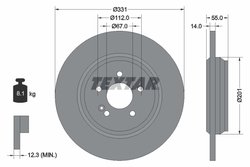 DISC FRANA TEXTAR 92103303 - Compatibil cu MERCEDES-BENZ
