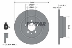 DISC FRANA TEXTAR 92103500 - Compatibil cu CHANGAN, MG, MG (NANJING), ROVER