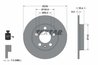 DISC FRANA TEXTAR 92105803 - Compatibil cu AUDI, SKODA, VW