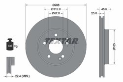 DISC FRANA TEXTAR 92105905 - Compatibil cu MERCEDES-BENZ