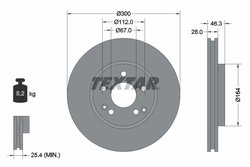DISC FRANA TEXTAR 92106005 - Compatibil cu CHRYSLER, MERCEDES-BENZ