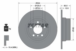 DISC FRANA TEXTAR 92107403 - Compatibil cu BMW