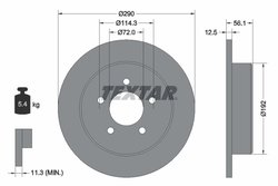 DISC FRANA TEXTAR 92108400 - Compatibil cu CHRYSLER, DODGE