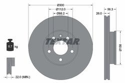 DISC FRANA TEXTAR 92109803 - Compatibil cu FORD, SEAT, VW
