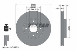 DISC FRANA TEXTAR 92110100 - Compatibil cu HONDA