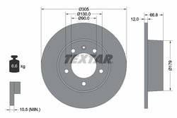 DISC FRANA TEXTAR 92111203 - Compatibil cu NISSAN, OPEL, RENAULT, VAUXHALL