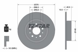 DISC FRANA TEXTAR 92114703 - Compatibil cu ALFA ROMEO