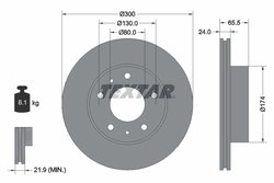Disc frana Textar 92116703