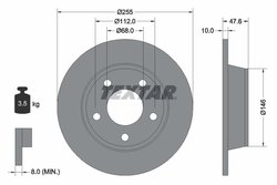 DISC FRANA TEXTAR 92117303 - Compatibil cu AUDI