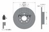 DISC FRANA TEXTAR 92118503 - Compatibil cu BAIC, CHEVROLET, FIAT, HOLDEN, OPEL, SAAB, VAUXHALL