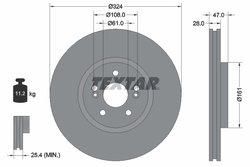 Disc frana Textar 92119405