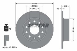 DISC FRANA TEXTAR 92120903 - Compatibil cu AUDI, SEAT, SKODA, SKODA (SVW), VW, VW (SVW)