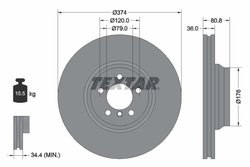 DISC FRANA TEXTAR 92123003 - Compatibil cu BMW