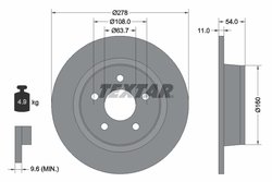 DISC FRANA TEXTAR 92124903 - Compatibil cu FORD