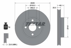 DISC FRANA TEXTAR 92125903 - Compatibil cu LIFAN, TOYOTA
