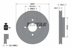 Disc frana Textar 92130800