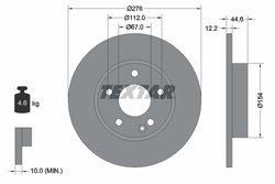 Disc frana Textar 92131803