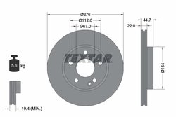 DISC FRANA TEXTAR 92131903 - Compatibil cu MERCEDES-BENZ