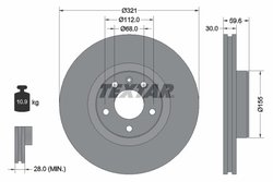 Disc frana Textar 92132305