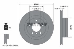DISC FRANA TEXTAR 92133003 - Compatibil cu BMW, BMW (BRILLIANCE)