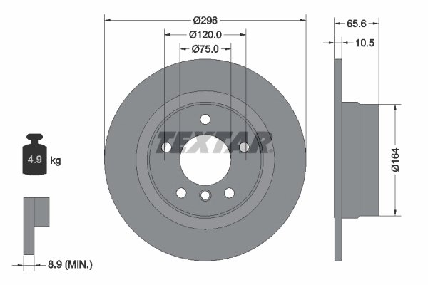 Disc frana Textar 92133103