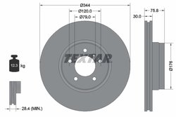 DISC FRANA TEXTAR 92134400 - Compatibil cu LAND ROVER