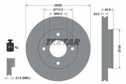 Disc frana Textar 92134803