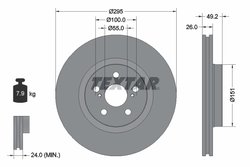 DISC FRANA TEXTAR 92135603 - Compatibil cu TOYOTA