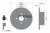 DISC FRANA TEXTAR 92136000 - Compatibil cu TOYOTA