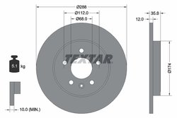 DISC FRANA TEXTAR 92137003 - Compatibil cu AUDI, AUDI (FAW), SEAT