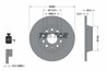 DISC FRANA TEXTAR 92140803 - Compatibil cu AUDI, AUDI (FAW), SEAT, SKODA, SKODA (SVW), VW, VW (FAW), VW (SVW)