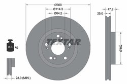 DISC FRANA TEXTAR 92140903 - Compatibil cu HONDA