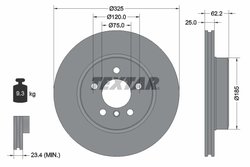 DISC FRANA TEXTAR 92141505 - Compatibil cu BMW