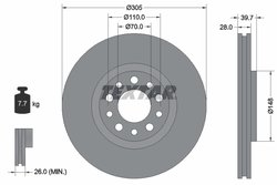 Disc frana Textar 92145003