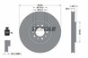 DISC FRANA TEXTAR 92145103 - Compatibil cu ALFA ROMEO, JEEP, JEEP (GAC FCA)